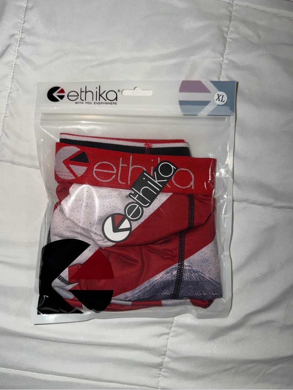 Ethika Red and Black Men’s Boxer Briefs